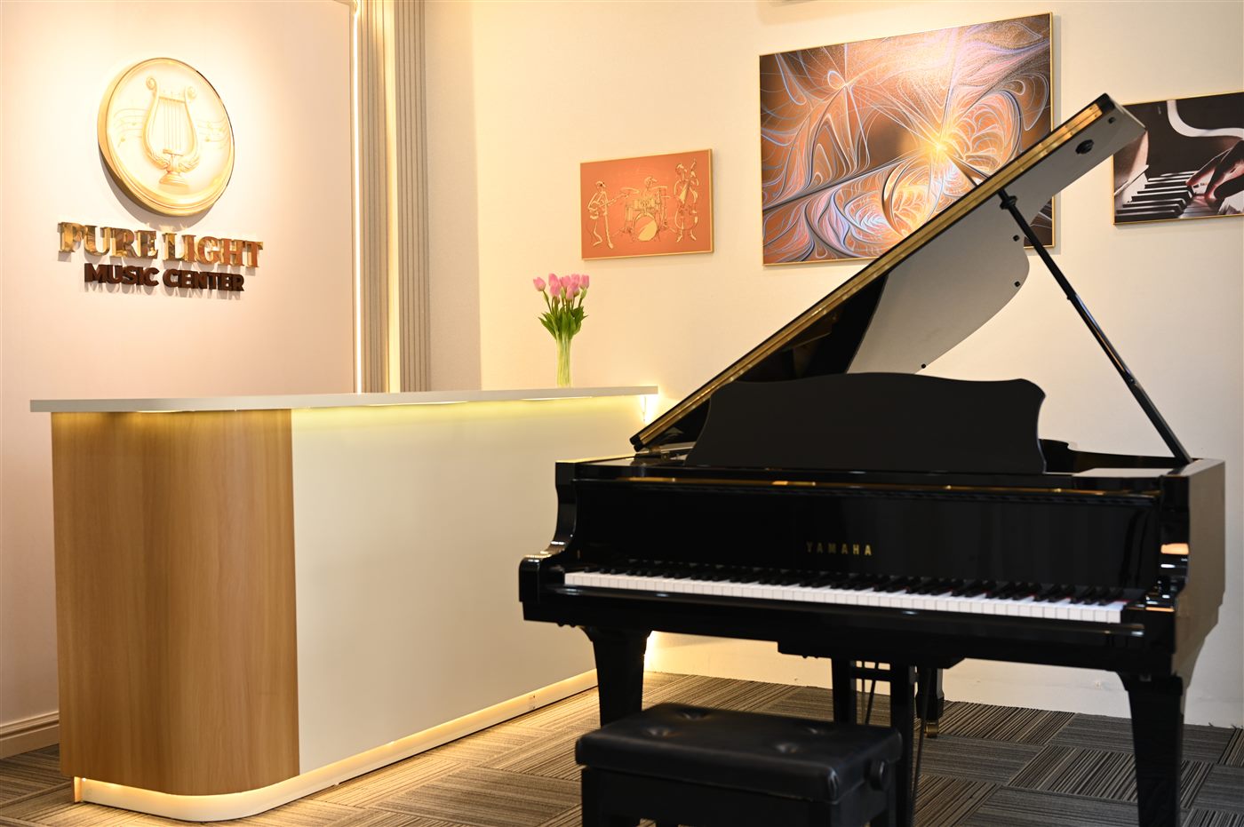 Sảnh đón tiếp với Grand Piano