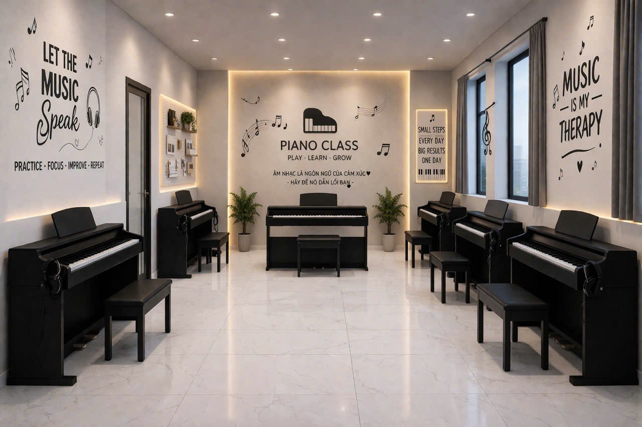 Phòng học Piano chuyên nghiệp